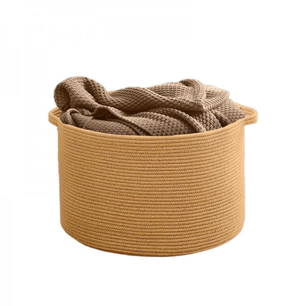 Wholesale Cotton Rope Storage Basket Fabric Cloth Bedroom Accessories Used As Laundry Basket