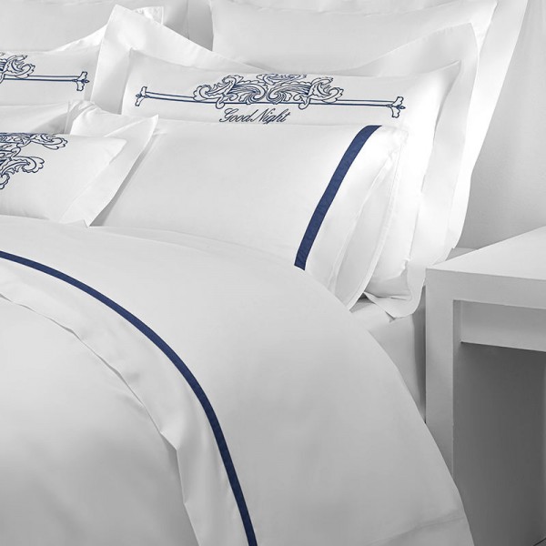 High-end four-piece hotel bedding set 100% cotton king-size embroidered duvet cover with pillowcases