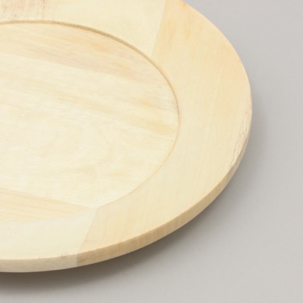 Handcrafted 13" Wood Charger Plate - Wooden Dinning Placemat - Artisan Wood Tableware