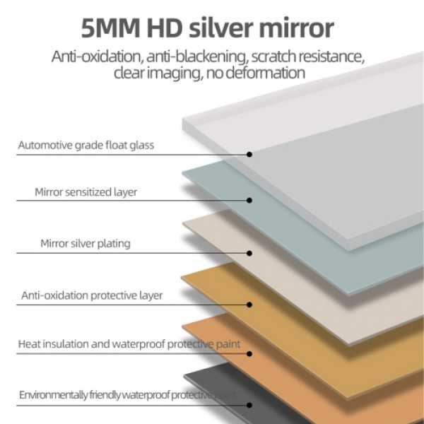 Bathroom Vanity Mirror , Wall-Mounted Mirror for Bathroom Anti-Fog Waterproof 