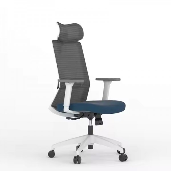 High Back Ergonomic Adjustable Armrest Home Luxury Rolling Chair Guest Manager Swivel Comfort Mesh Office Chair Furniture