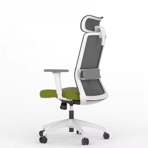 High Back Ergonomic Adjustable Armrest Home Luxury Rolling Chair Guest Manager Swivel Comfort Mesh Office Chair Furniture